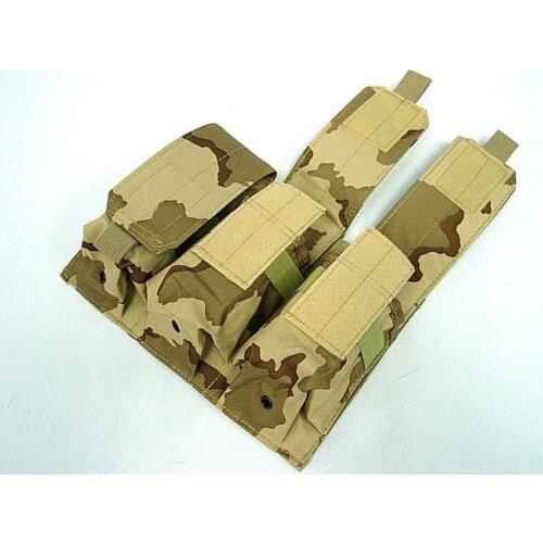 Molle Tactical Triple 5.56mm Mag Magazine Pouch Bag for M4/M16 Pistol Army Green/ACU/MC Hunting Accessories
