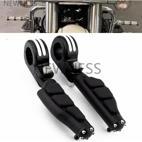 Motorcycle Foot Rests Moto Foot Peg Clamp P-Clamp Engine Guards Highway Foot Peg Mounting Kit for Harley Honda Yamaha Kawasaki