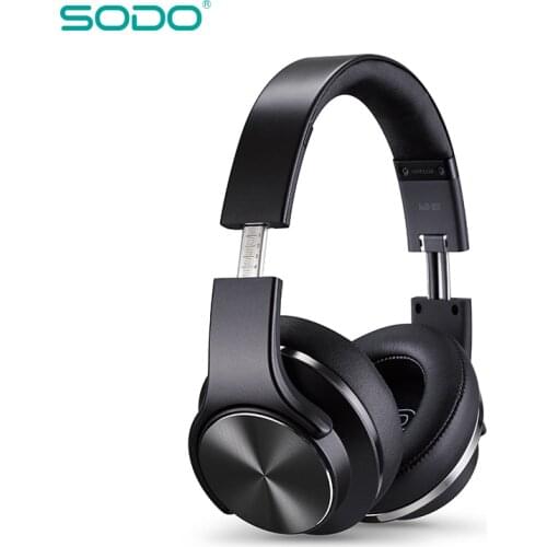 Original SODO MH5 Comfortable Wireless Headphone NFC 2 in1 Twist-out Bluetooth Speaker Headphone with Microphone for PC & Mobile