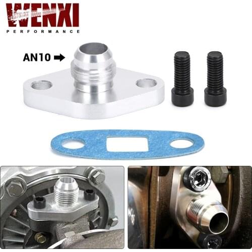 Turbo Oil Return/Drain Flange Adapter AN10 for TOYOTA LEXUS 1JZ 2JZ GTE WX-OFG35