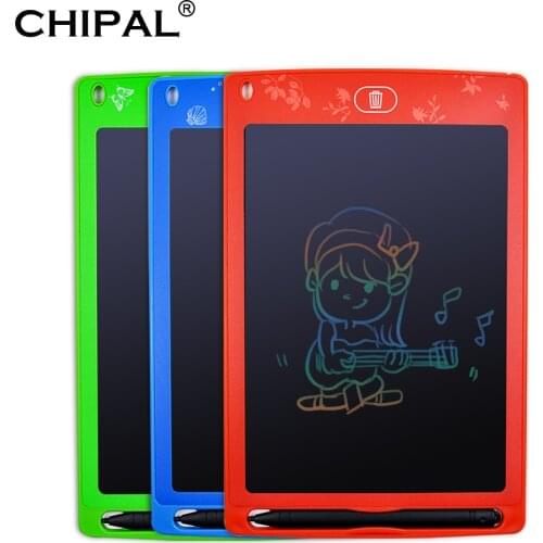 CHIPAL Portable 10'' Colorful LCD Writing Tablet Digital Graphic Drawing Tablets Board Electronic Handwriting Pad + Pen for Kids