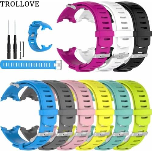 Watch Strap For Suunto D4 D4i Novo Dive Computer Watch Soft Sports Silicone Replacement Band Wristband Smart Watch Accessories