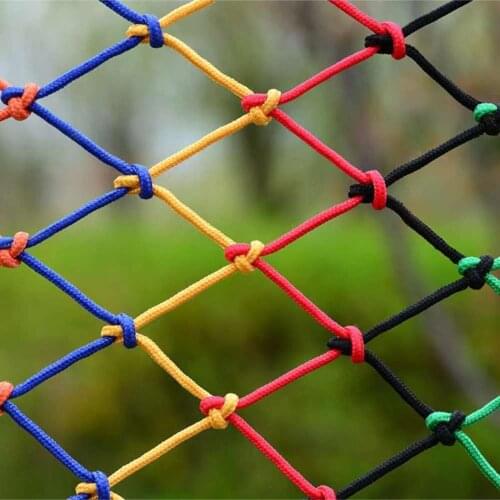Child Safety Net Balcony Railing Stairs Anti-Falling Fence Net Mesh Playground Guardrail Kids Hanging Network Color Climbing Net
