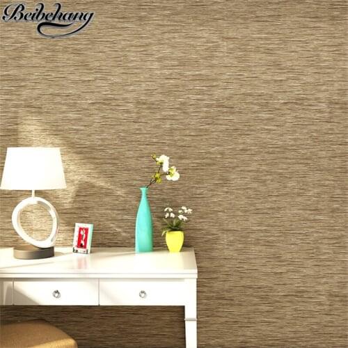 Beibehang Modern simple plain imitation silhouette vertical striped wallpaper warm bedroom living room full background wallpaper