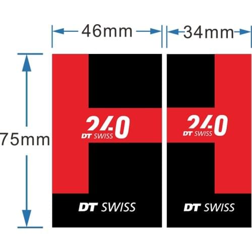 Cycle Stickers 2021 DT240 Road Bike Hubs Stickers MTB Wheels Hubs Stickers Unreflective Glossy Front and Rear Hubs Stickers