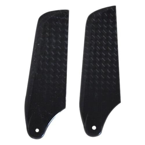 1 Pair Carbon Fiber 62mm Tail Blades Rotor For Align Trex 450 RC Helicopter Drone Propeller Accessory
