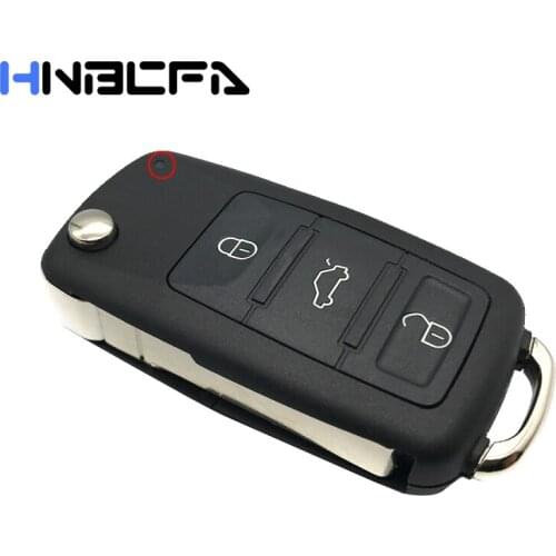 10Pcs 3+1/4 Buttons Car key Fob shell For VW for Volkswagen Phaeton Touareg 2002-2010 Remote Folding Flip Key Case Cover