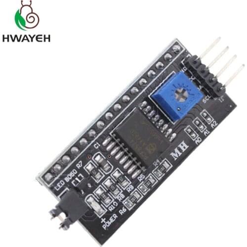 10PCS IIC I2C TWI SPI Serial Interface Board Port For 1602 2004 LCD1602 Adapter Plate LCD Adapter Converter Module for arduino