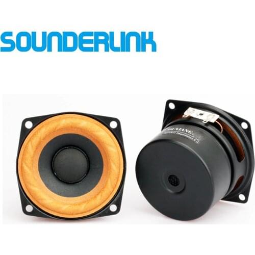 Sounderlink 2PCS Full Range Speaker Audio bookself 4Ohm 8Ohm 15W Full Range HIFI Treble midrange bass