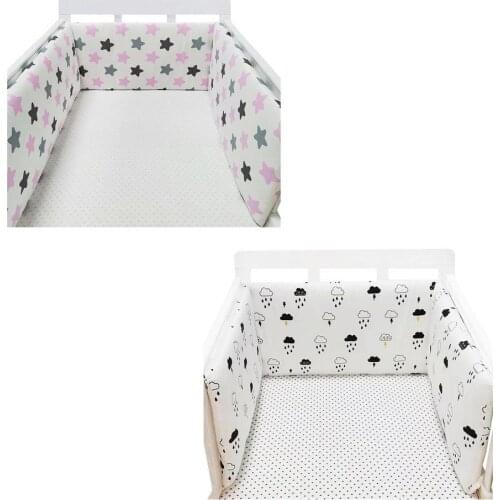 200x30CM One Piece Baby Crib Fence Skin-Friendly And Soft Cotton Bed Protection Railing Bumper Durable Baby Bedding
