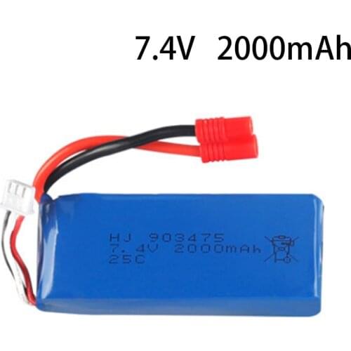 7.4V 2000mAh for X8C X8W X8G quadrocopter 7.4 V 2000 mAh high capacity Lipo battery 903475/charger