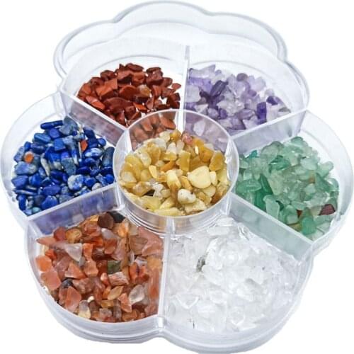 7 Chakra Stone Reiki Balance Falling Down Chip Crystal Reiki Witchcraft Stone DIY Jewelry Accessories