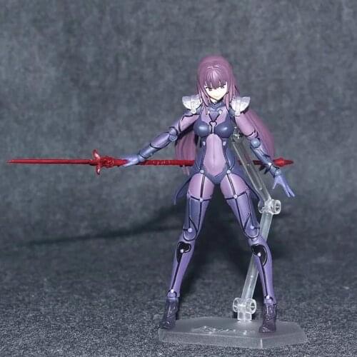 Anime Fate/Grand Order FGO Lancer Scathach figma 381 PVC Action Figure Collectible Model Toy 15CM