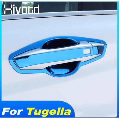 For Geely Tugella,Xingyue,FY11 2021-2019 Car Door Handle Bowl Trim Cover Stainless Steel Side Door Decoration Strip Accessories