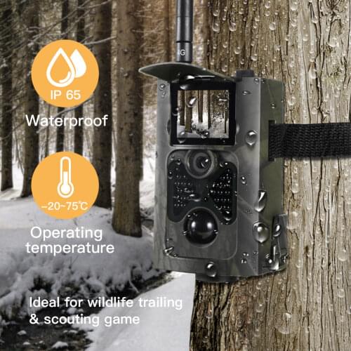 Trail Camera 4G FTP SMTP SMS MMS Email Hunting Wildlife Cameras HC550LTE 16MP 1080P Night Vision Surveillance Tracking