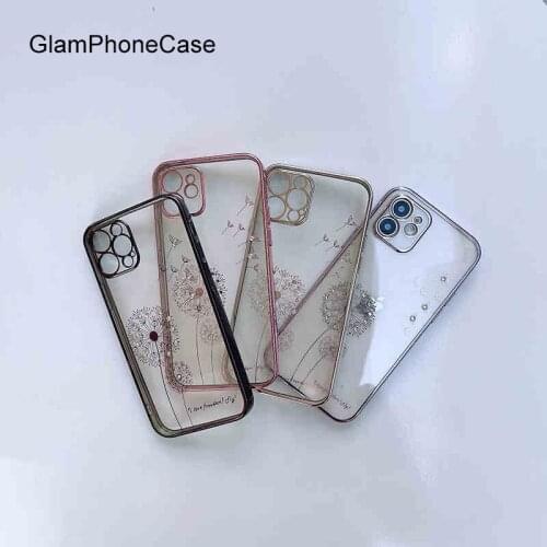 GlamPhoneCase Dandelion Flower Phone Case For iPhone12Pro/max 11Pro/Max XS Max XR Soft Silicone Cover For iPhone11 7 8Plus Case