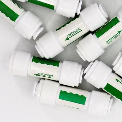 Hot Sale 1/4" Check Valve Push In for Non Return Water Reverse Osmosis System Filters Home Reverse Osmosis