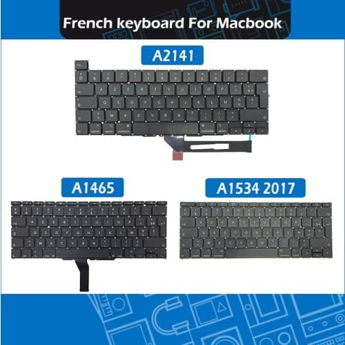 Laptop A1466 A1502 A1708 A2251 A1398 A2289 A2337 A2141 clavier français French keyboard For Macbook Air Pro Retina 13" 15" 16"