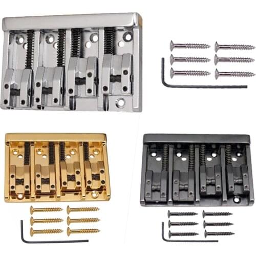 1 Set of 4 Strings Bass Bridge Guitar Strings Bridge Guitar Accessories Parts Musical Instrument