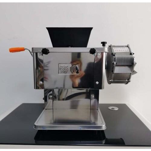 Commercial Meat Slicer Stainless Steel Fully Automatic 850W Shred Slicer Dicing Machine Electric Vegetable Cutter Grinder