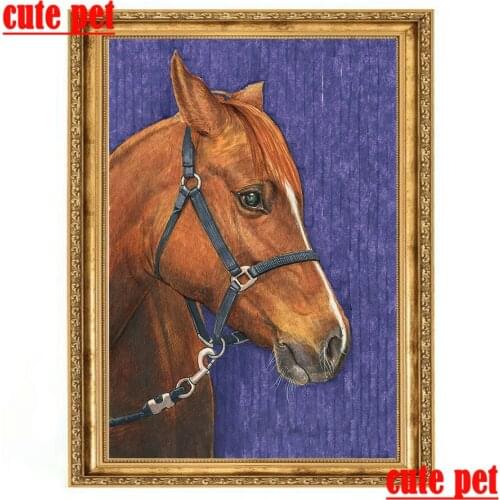Horse wallpaper 5d Mosaic diamond Paintings living room decoration art diy 100% Resin square round diamond Paintings embroidery