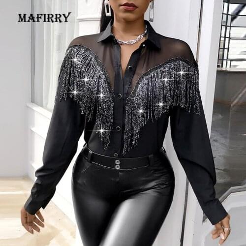 Женские прозрачные рубашки MAFIRRY China At AliExpress