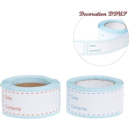 Material Food Storage Label Refrigerator Freezer Food Storage Date Content Stickers For Container Tin Bin Bag Bottle Jar Packing