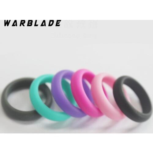 WarBLade 2018 Trendy Popular 4 5 6 7 8 9 Size Environmental silicone Female Ring For Women Girls Office Lady Finger Jewelry 5mm