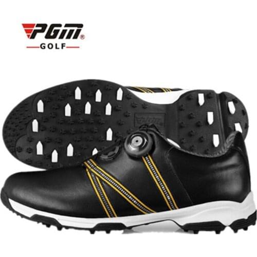 Men Golf Shoes Waterproof Outdoor Sports Shoes Eva Midsole Breathable Skidproof Sneakers Spikes Leather Wearable Shoes AA51041