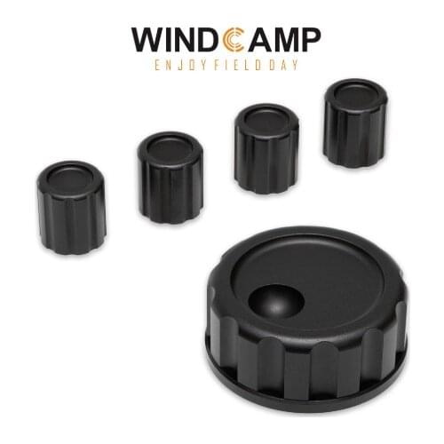 NEW WINDCAMP Aluminum Knob Set for Elecraft KX3 Shortwave Transceiver 5pcs Knobs Main Knob x1 Small Knobx4
