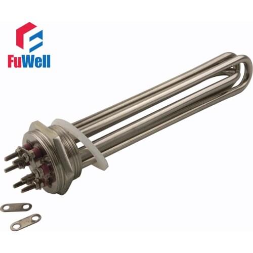 304 Stainless Steel 3U Tube Bundle Electric Water Heater Element for Water Tank DN40/1.5inch/47mm