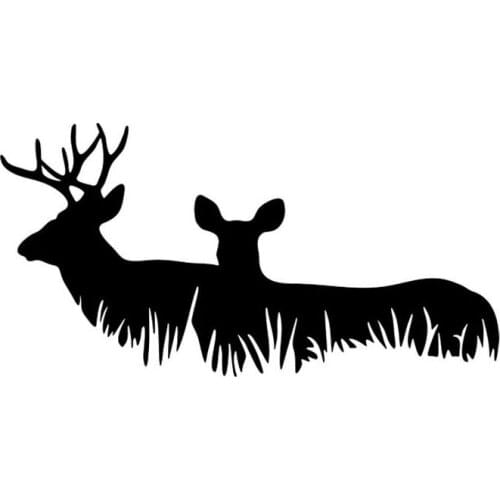 20*10CM Deer Buck Family Car Sticker Decals Animal Motorcycle Personality Decoration Car Window Sticker Decal C2-0090