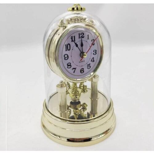 Table Clock European Retro Style Clock Living Room Clock Antique Silent Desktop Clock Office Alarm Clock Home Decoration Clock
