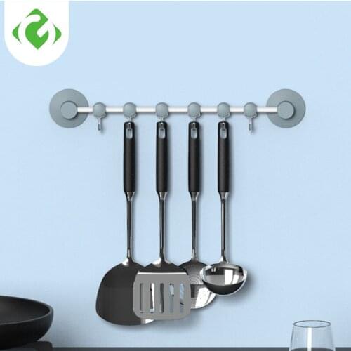 Rustproof Bathroom Tools Organizer Towel Holder Key Hooks Kitchen Organizer Cupboard Storage Rack Shelf GUANYAO