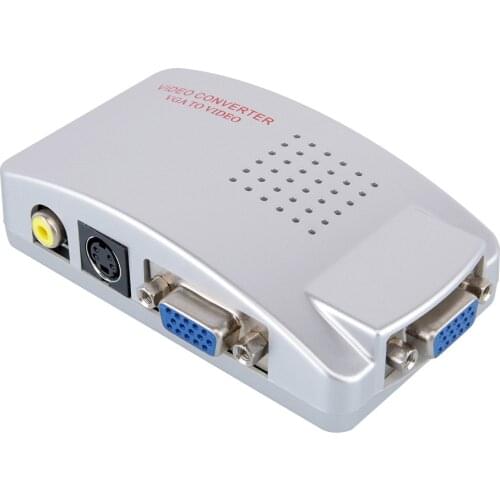 VGA to AV RCA S-Video Converter Adapter Box DAC ( digital analogue converter )