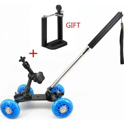 3in1 Kit Camera Rail Car Table Dolly Car Handheld Level 11 inch Magic Arm For d5100 d7000 60d 5dii 7d DSLR Accessories