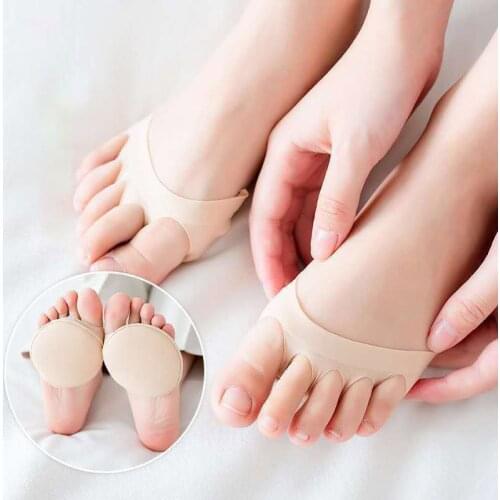 Heels Five Toes Forefoot Pads for Women High Heels Half Insoles Calluses Corns Foot Pain Care Absorbs Shock Sock Toe Pad Inserts