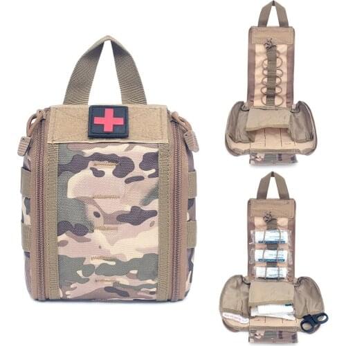 Outdoor Tactical Medical First Aid Kit Wilderness Survival Equipment Rescue medical kit Portable waterproof pouch (no medical)