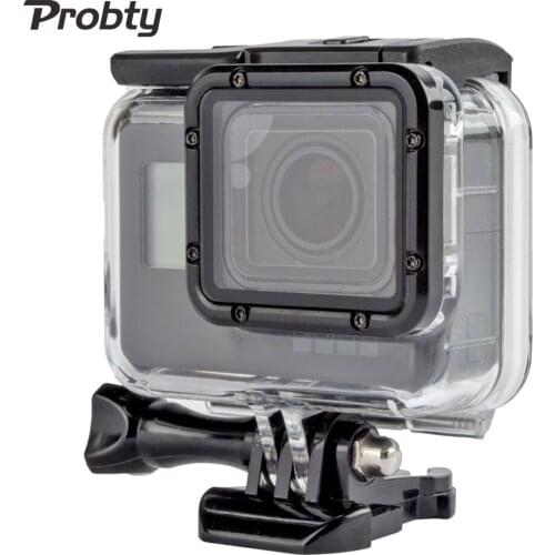 Probty Waterproof Underwater Diving Protective Housing Case Shell with Touch Screen Backdoor for GoPro Hero 5 Black Edition