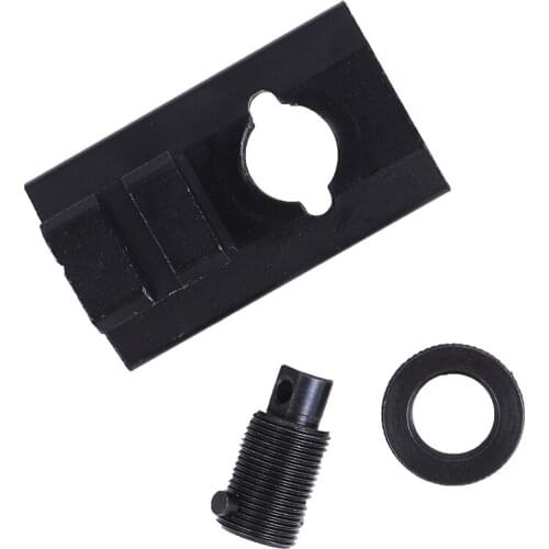 High quality CS Tactical Airsoft Rifle Hunting Shooting Bipod Slot Adaptor 20mm Bipod Adapter Black