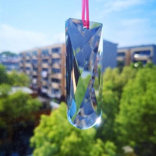 12pcs Cute Little Specks of Magical Rainbow Suncatchers Light Blue Crystal Stone Prisms For Diy Wedding Decoration Event Party