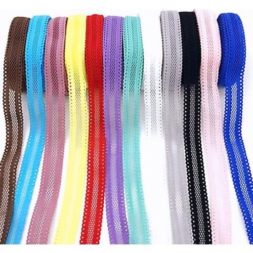 15MM hollow lace elastic ribbon 10 yards DIY handmade material headdress bow clothing material