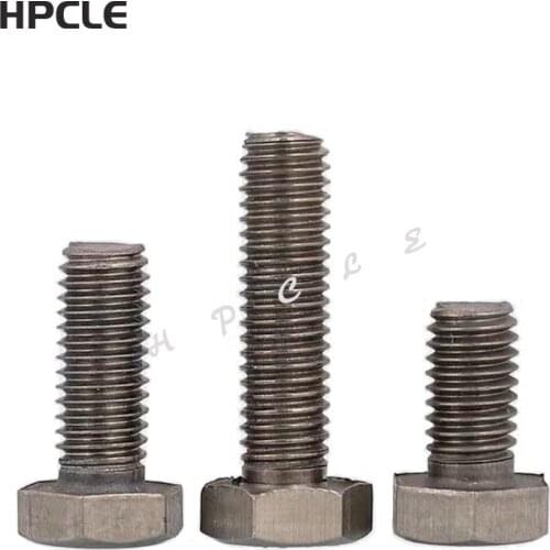 20pcs/lot DIN933 Titanium hex bolt Ti bolts GR2 M2.5 M3 M4 M5 *L