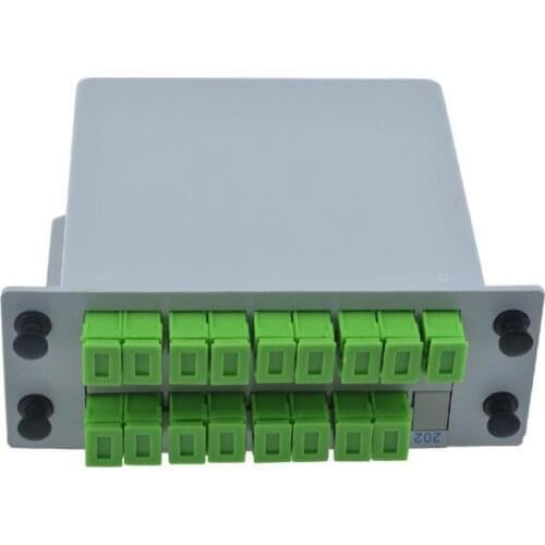 5pcs high quality SC APC PLC 1X16 splitter FTTH PLC Splitter box Optical Box SC Planar waveguide type Optical splitter