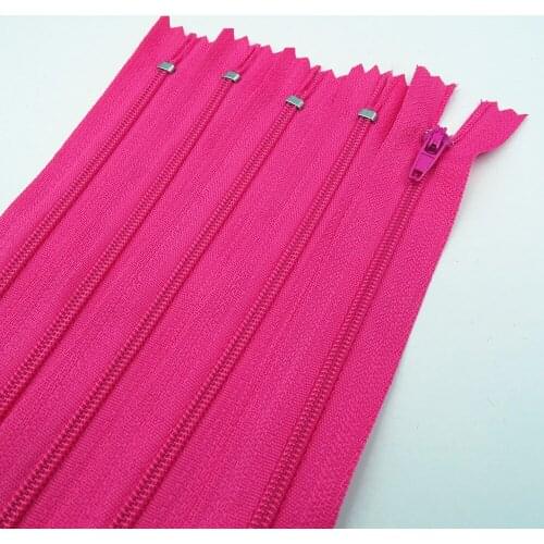 50Pcs 3# (14 Inches) 35CM 20Color Closed Nylon Coil Zipper Closed Ocket For Quilt Cover Tent Pillowcase Clothing
