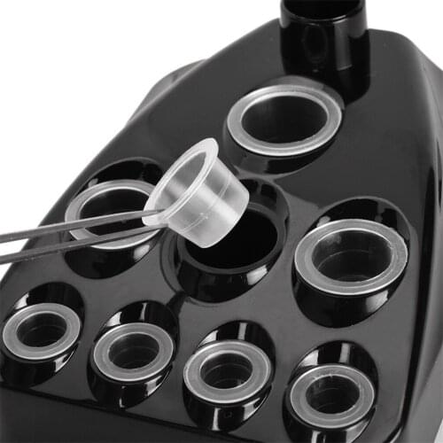 9 Holes Cup Pigment Cap Stand Holder Tattoo Pens Accessories Rack
