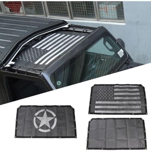Car Top Sunshade Cover for Jeep Wrangler JL 2018 Roof Anti UV Sun Protection Mesh Net for Jeep JL Wrangler Accessories