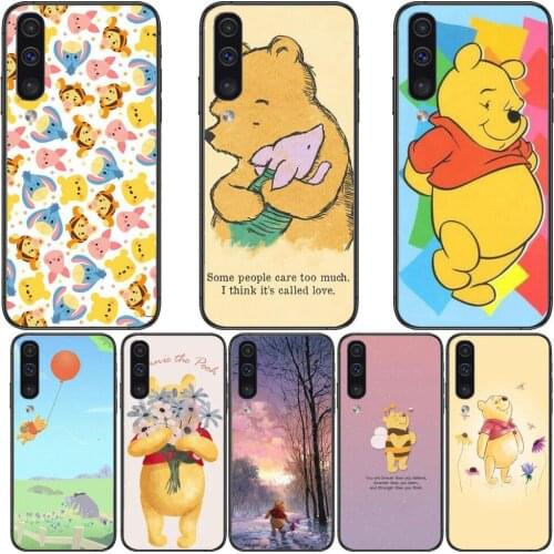 Yellow Winnie Bear Phone cover hull For SamSung Galaxy S8 S9 S10E S20 S21 S5 S30 Plus S20 fe 5G Lite Ultra black soft case