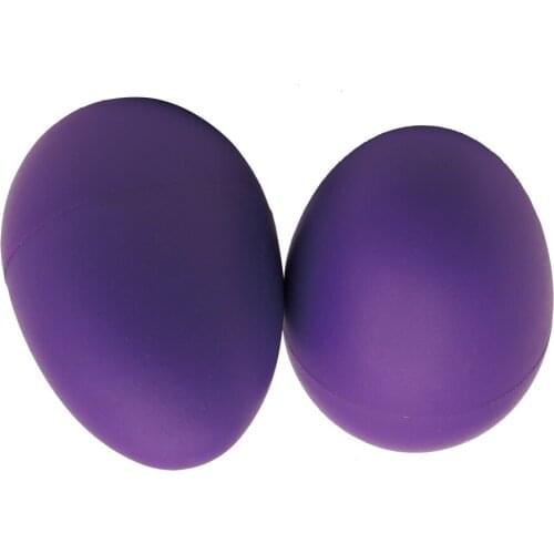 New Arrivals 1 Pair of Purple Plastic Shaker Eggs Percussion Rhythm Learning Musical Instruments Toys for Kids KTV Party Games