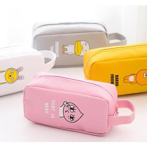DL My friend creative large capacity pencil pencil box on the Korean men and women cute cartoon stationery bag student supplies